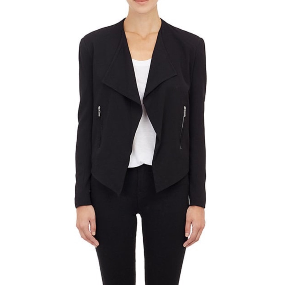 Barney’s New York Draped Front Cropped Blazer NWT